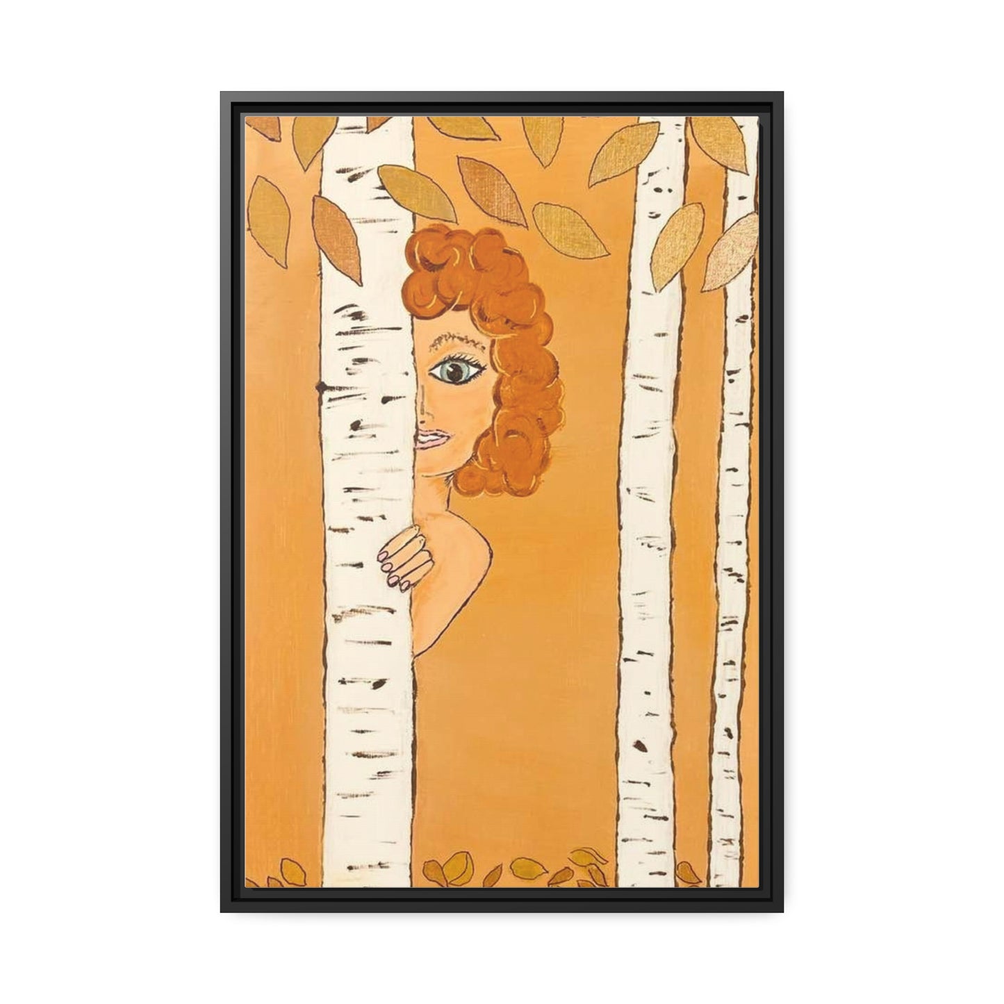 Rebecca by Carol Kline. Matte Canvas, Black Frame