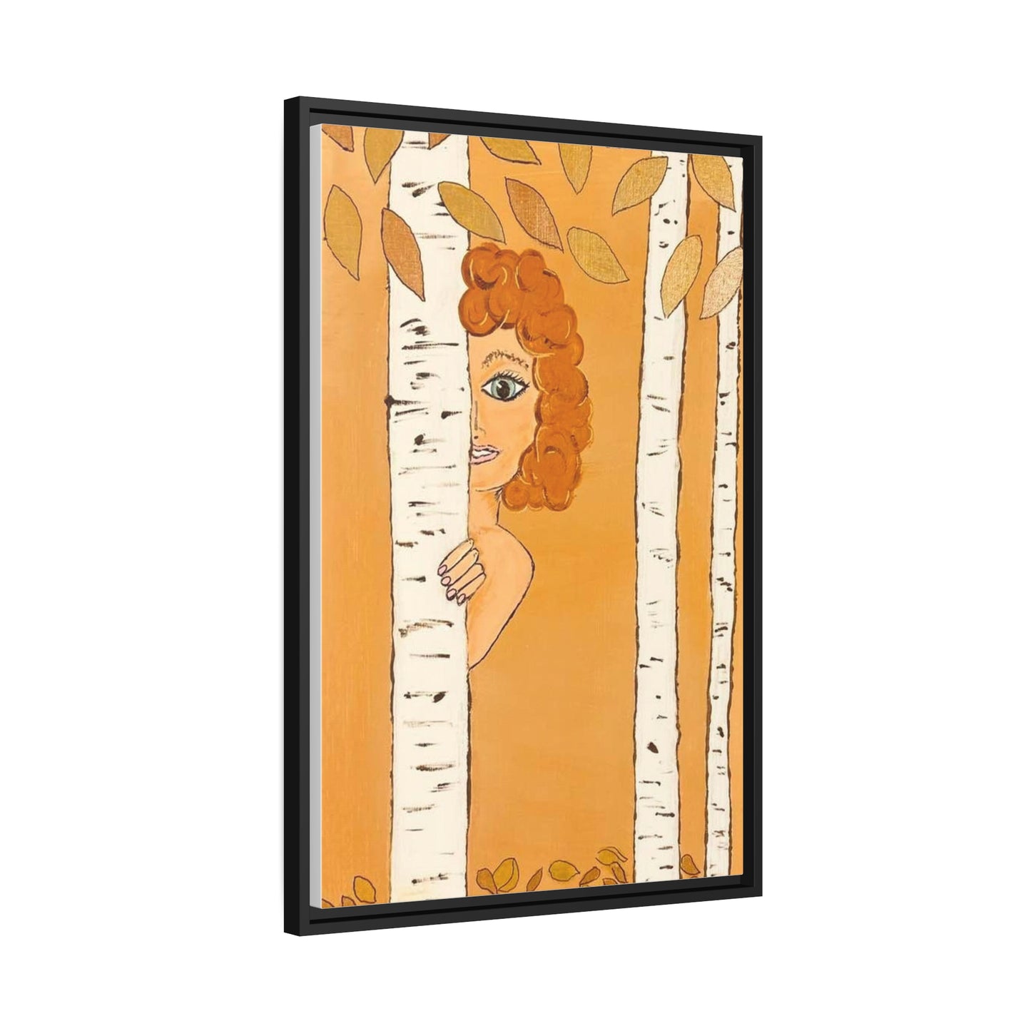 Rebecca by Carol Kline. Matte Canvas, Black Frame