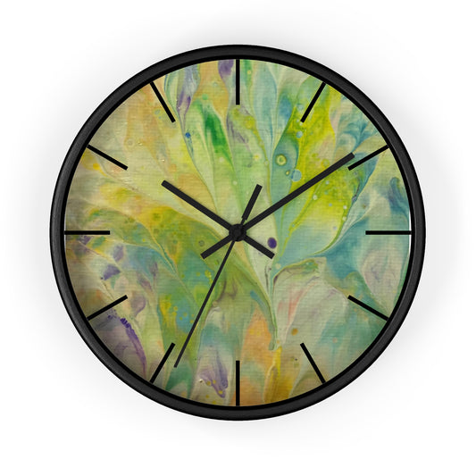 Splashed Colors 3 Wall Clock