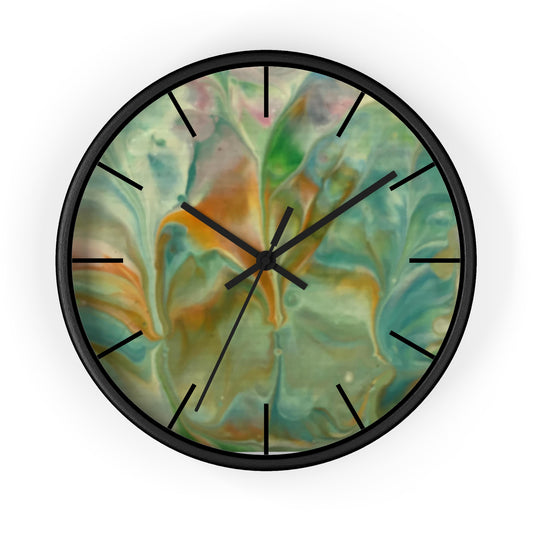 Splashed Colors 1 Wall Clock