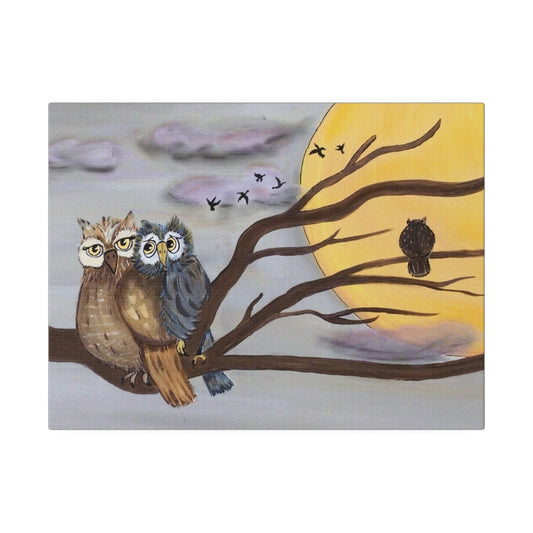 Owl Family: Out On A Limb